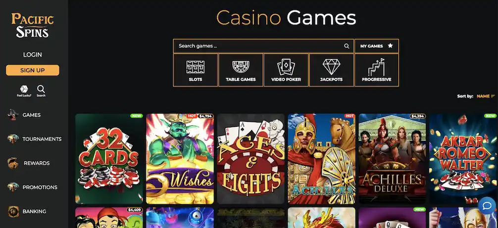 Pacific Spins Casino limitless casino sister site