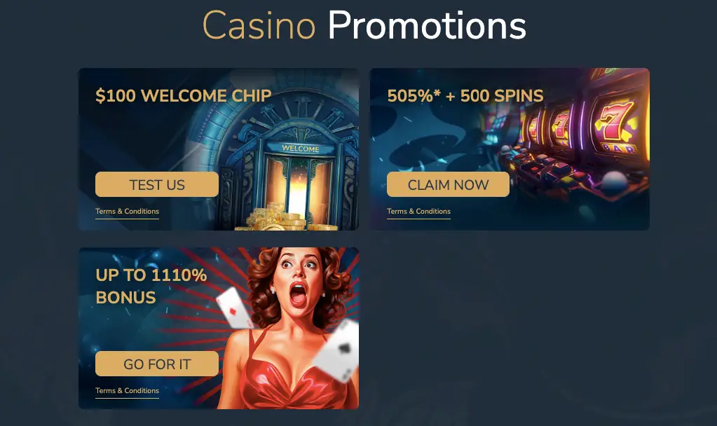 Limitless Casino Review promotions 