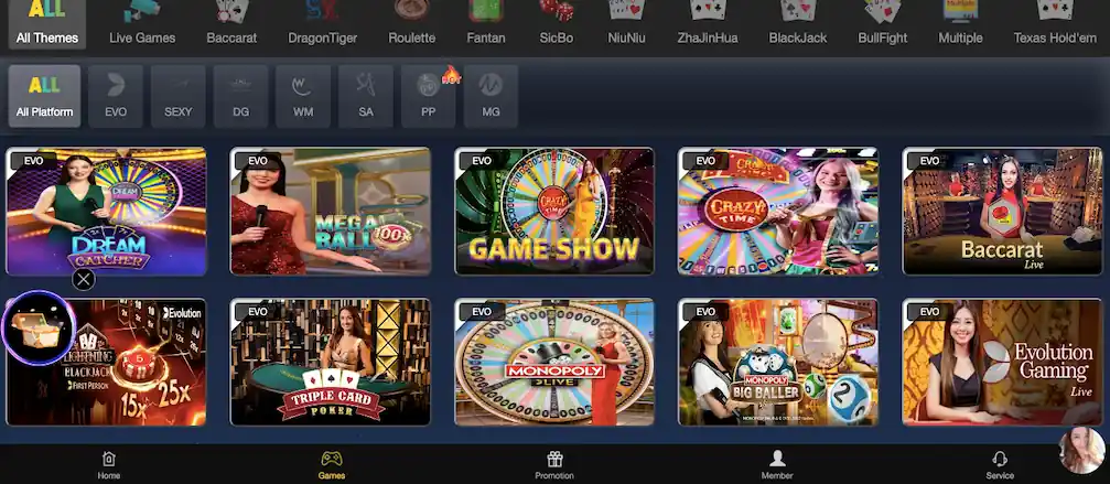 SuperAce88 Casino Review: live games